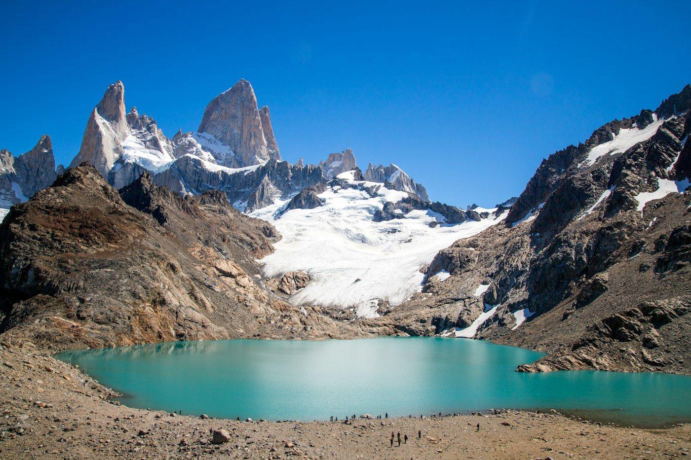 Fitz Roy en Laguna de los Tres in Patagoni&euml;